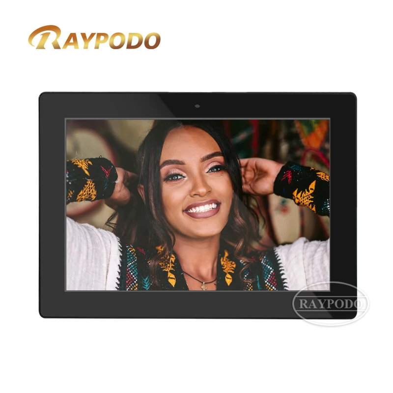 

RAYPODO Android8.1 RK3288 Wall Mount PoE Touchscreen Monitor of 10.1 inch Industry-Ready Applications