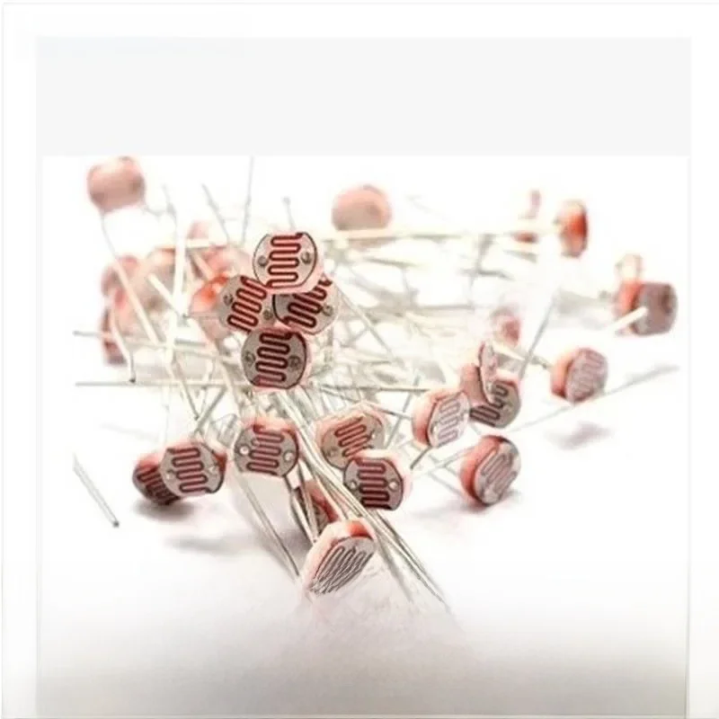 10 sztuk 5506/5516/5528/5537/5539/5547/5549 fotorezystor rezystor światłoczuły LDR 5MM Photoconductive odporność na arduino — zdjęcie 2