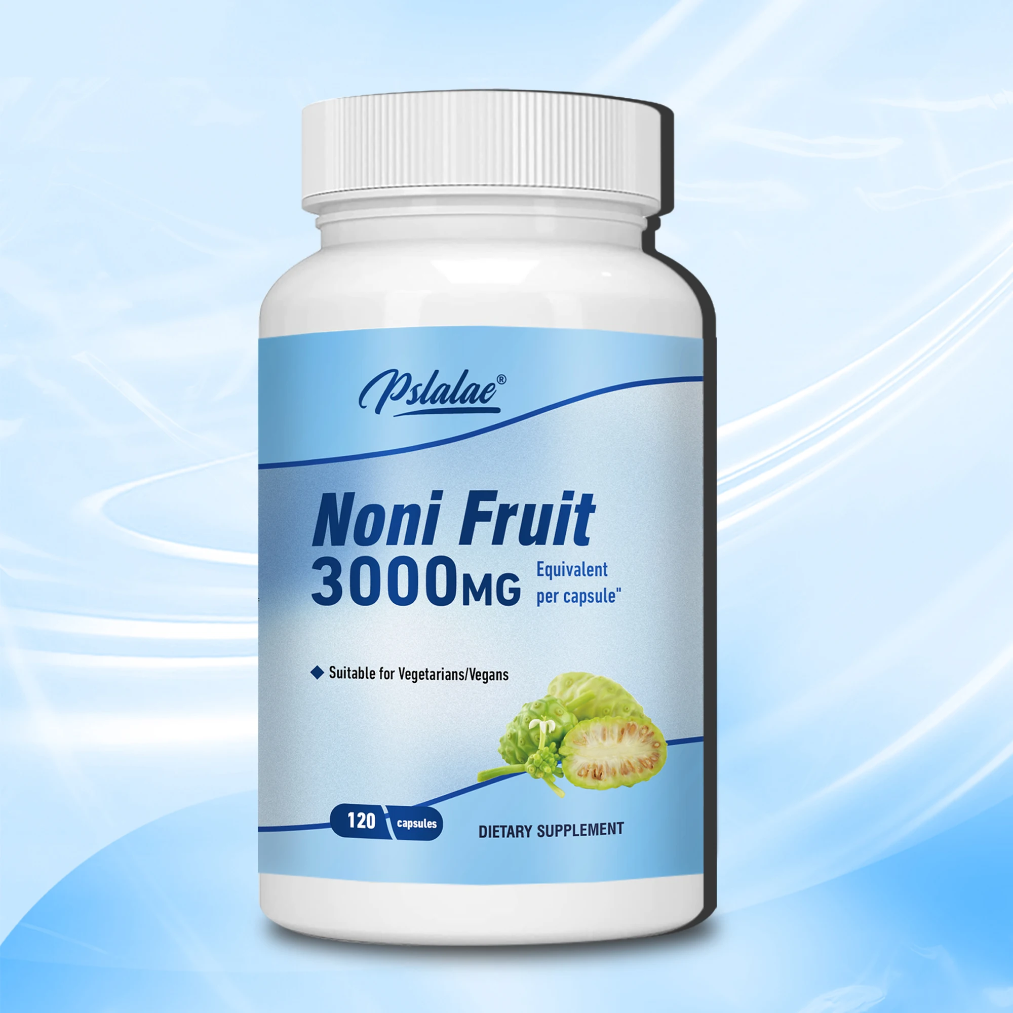 Noni Fruit 3000mg-proporciona energía, apoya la salud Intestinal, salud de la piel, mejora la inmunidad, antioxidante-120 cápsulas