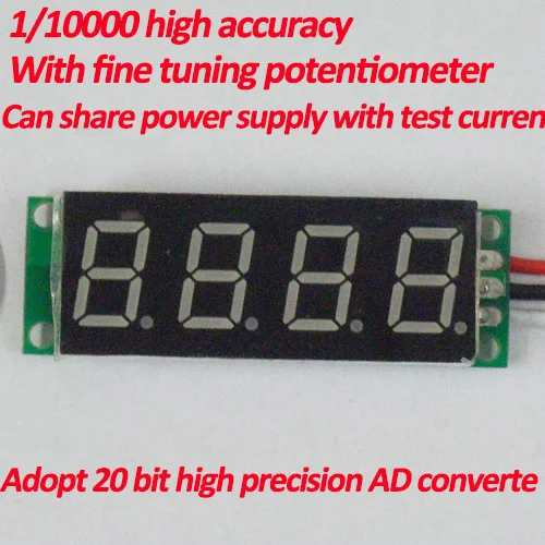 GWUNW BY440V 0.4 inch 4-bit one-thousandth ultra high precision digital display voltmeter head 1V 10V 30V 50V 100V 200V 300VDC