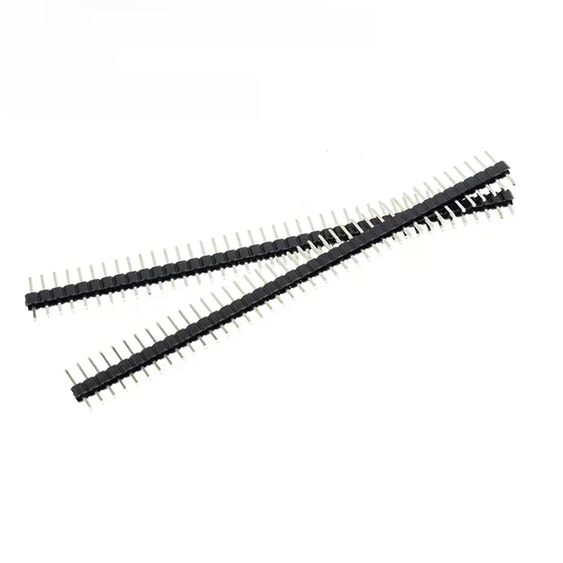 10 teile/los Heißer Verkauf 40 Pin 1x40 Einreihige Stecker 2,54mm Zerbrechliche Pin Header Stecker Streifen