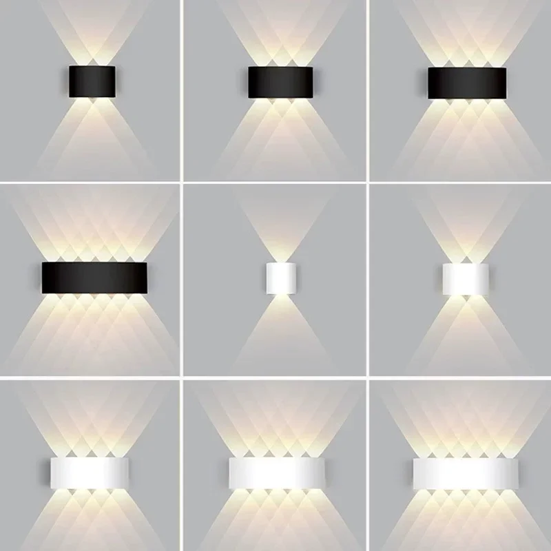 NONE Lampe murale LED avec détecteur de mouvement, étanche conforme à la norme IP66, éclairage d'extérieur, idéal pour un jardin, un salon, une véranda ou des escaliers 3