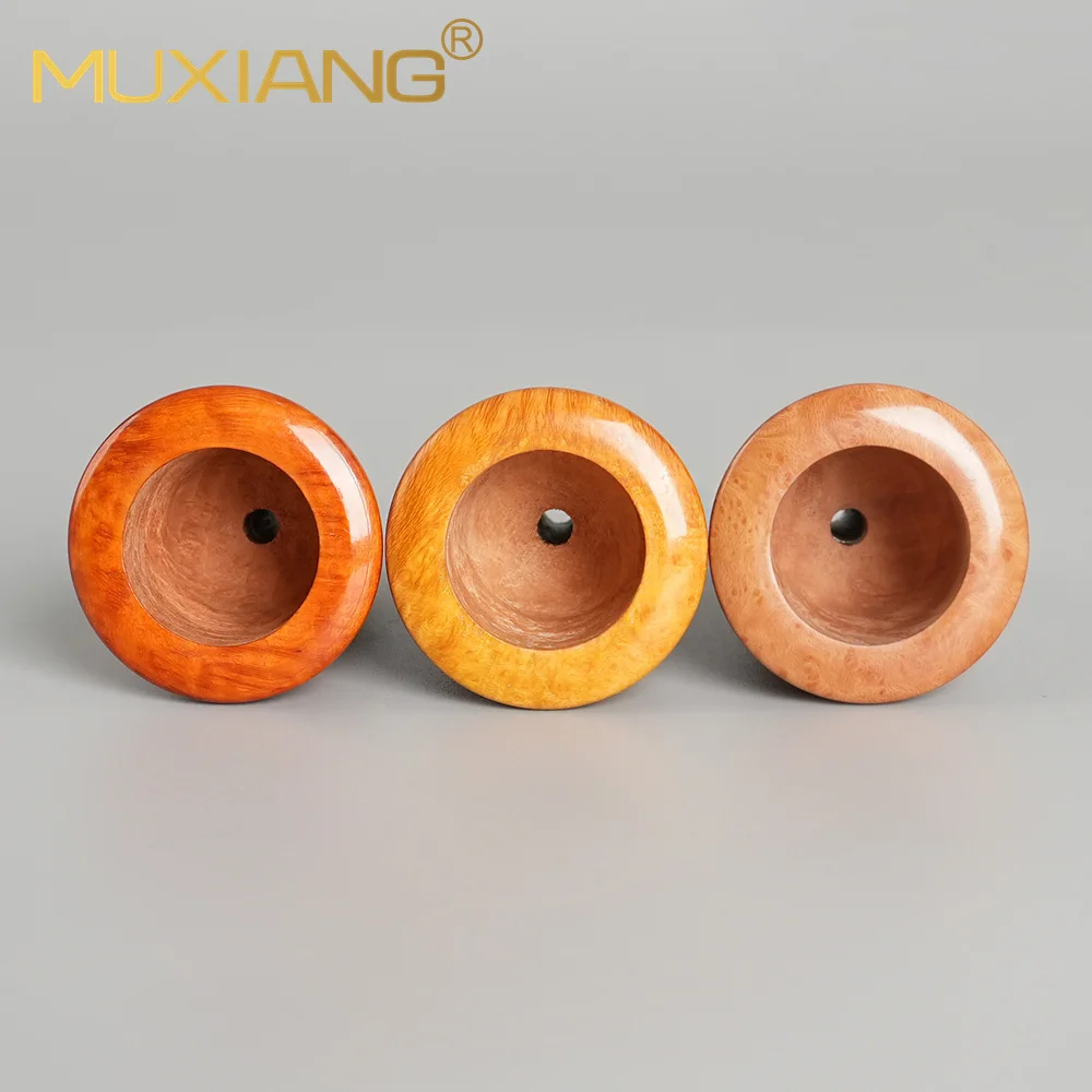 MUXIANG Meerschaum Coloring Bowl Briar wood bowl for meerschaum tobacco pipes Provides a more even tone 3mm bottom channel