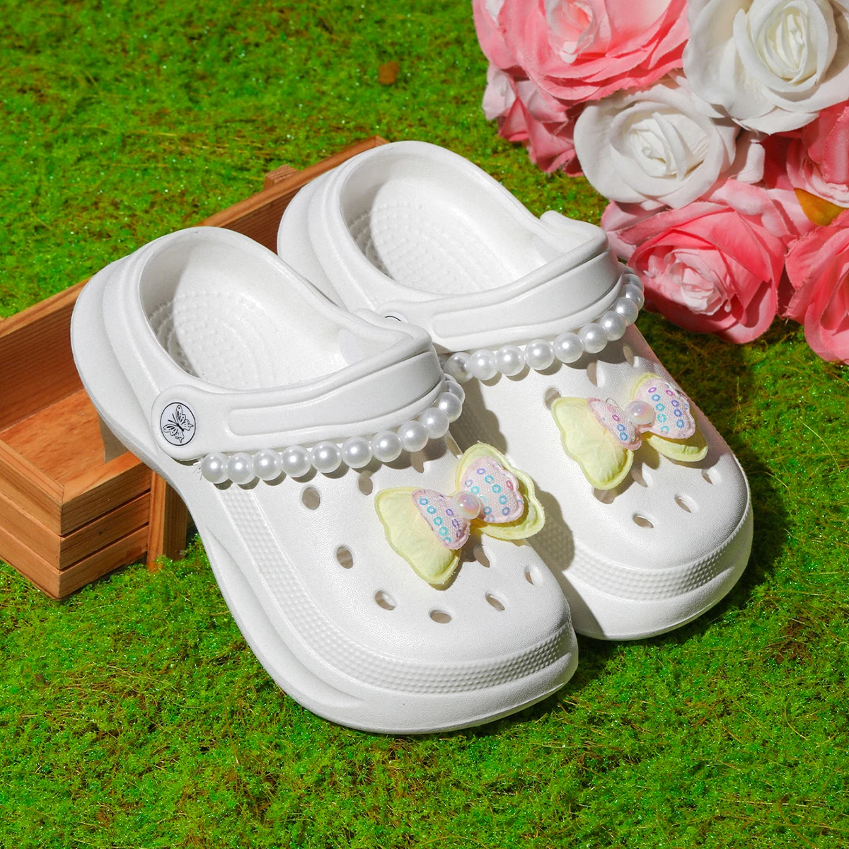 قباقيب خشبية عصرية للأطفال في الصيف، أحذية حديقة خفيفة الوزن من مادة EVA قابلة للتنفس وغير قابلة للانزلاق #4