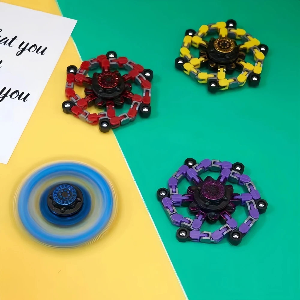 4pcs Stress Relief  toy | Transformable fidget spinner for kids and adults Stress-reducing sensory toy for boys and girls