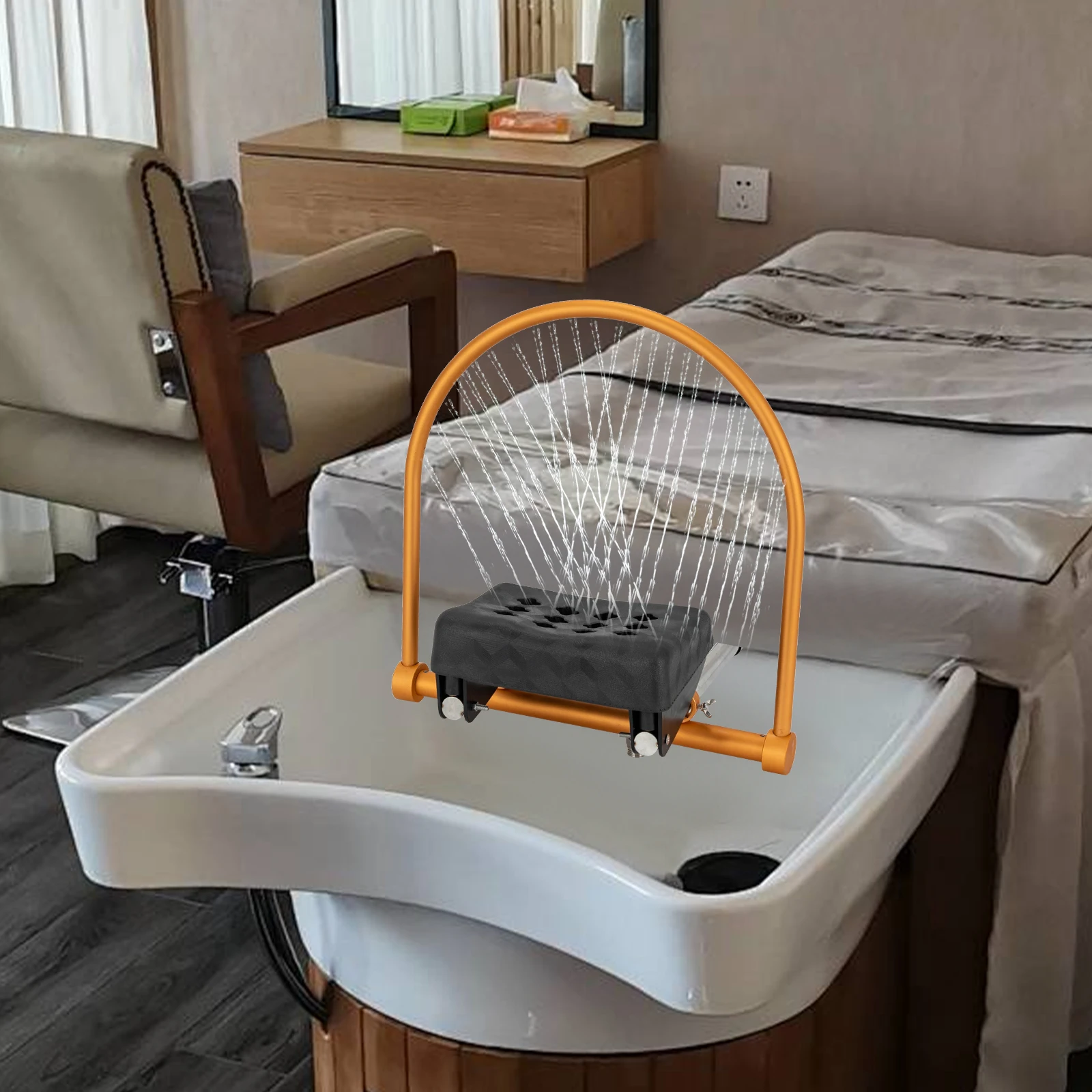 

Оборудование для шампуня, профессиональная обработка головы из алюминиевого сплава, аксессуары для шампуня, оборудование для головы салона красоты