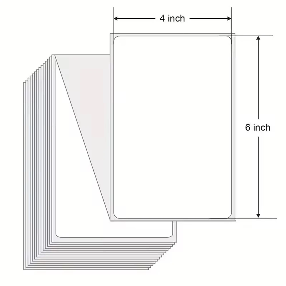 4x6Inch Shipping Labels For Thermal Shipping Label Printer 100/500PCS 100x150mm Thermal Label Paper For Business Express Waybill