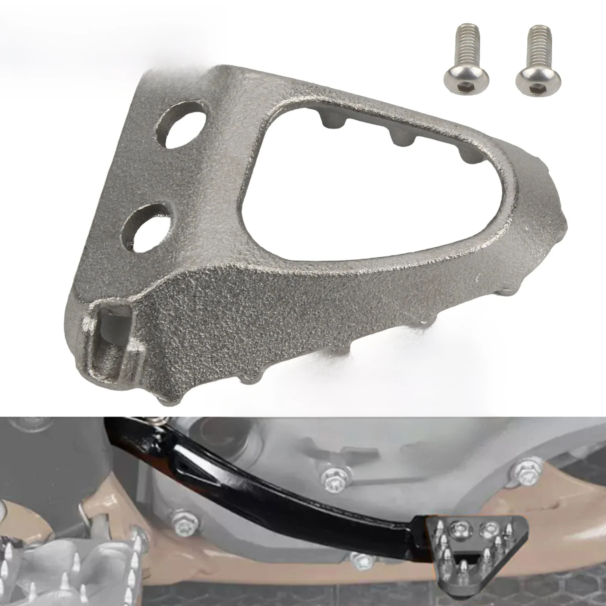 AliExpress PowerMotor For GASGAS MC EC EX Motorbike Dirt Bike Rear Foot Brake Lever Step Plate Peg Motorcycle Brake Pedal Tip For KTM HUSQVARNA