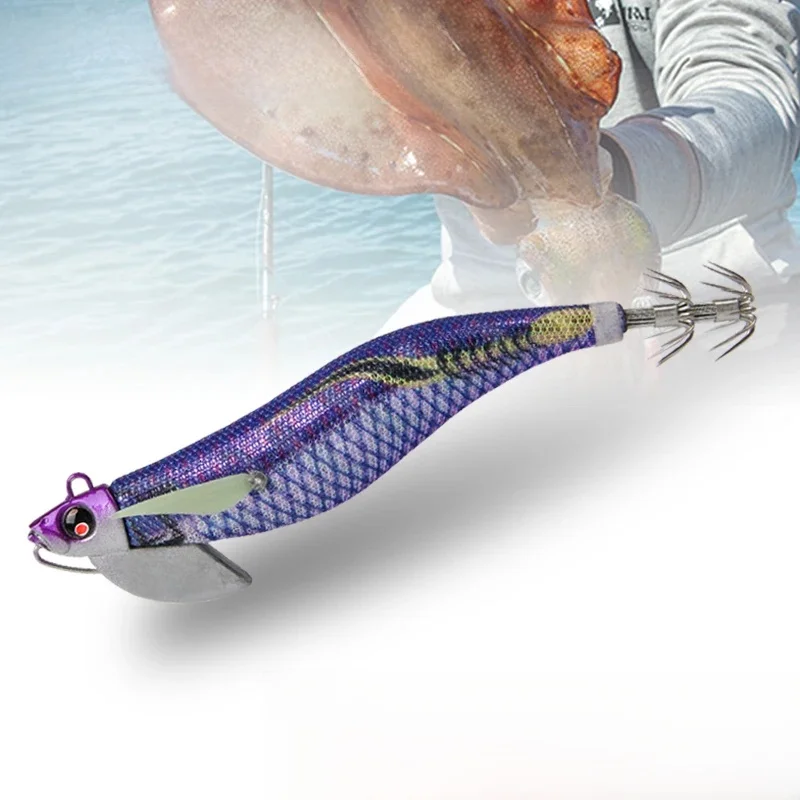 LETOYO placage lumineux calmar appât pointe courir plombs EGING calmar gabarit appât artificiel seiche leurre Webfoot poulpe leurres de pêche