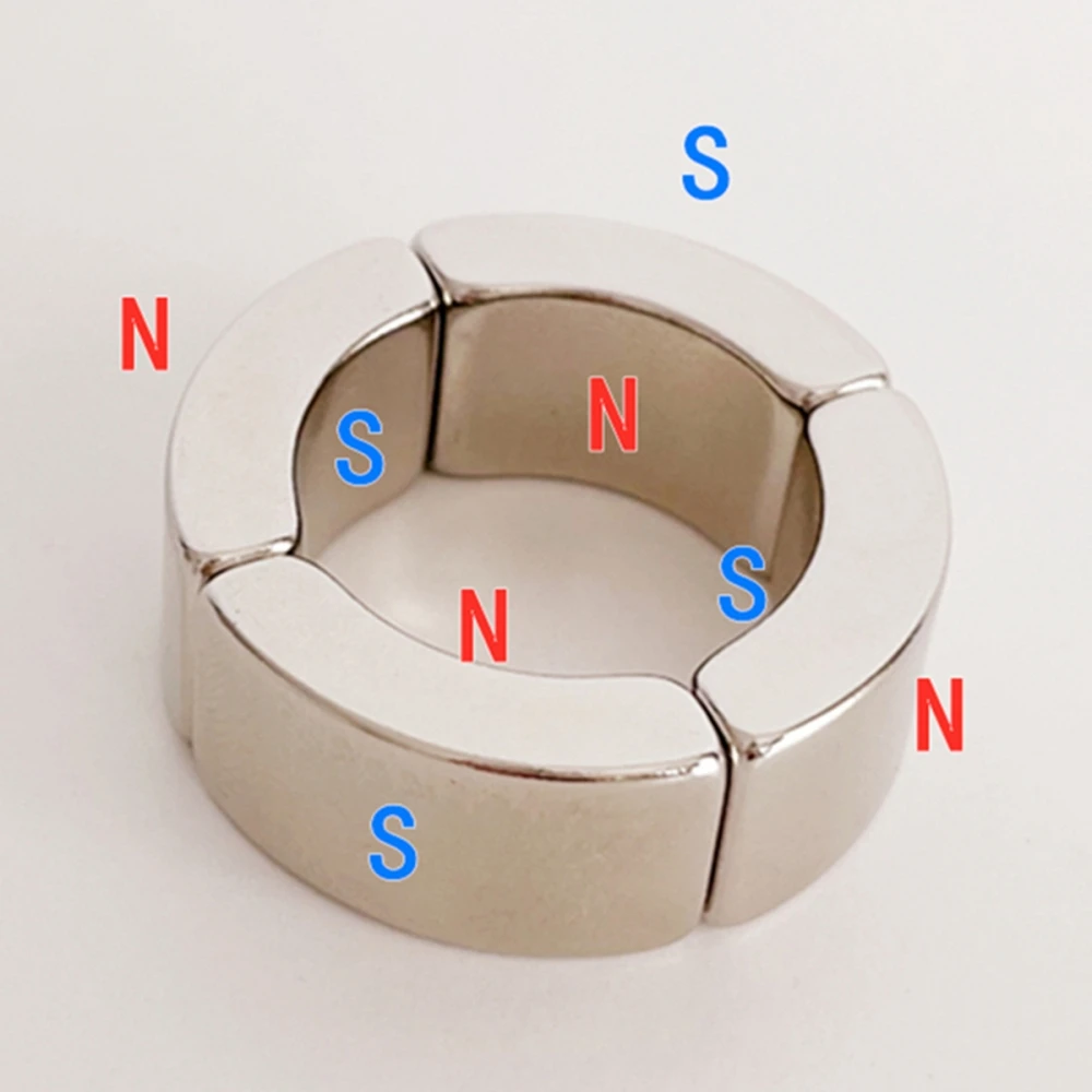 

4PCS Segment Imans Magnets OR15xIR10x11mmx90Degree Suitable Tools Workplace Magnetic Arc Motor Magnet
