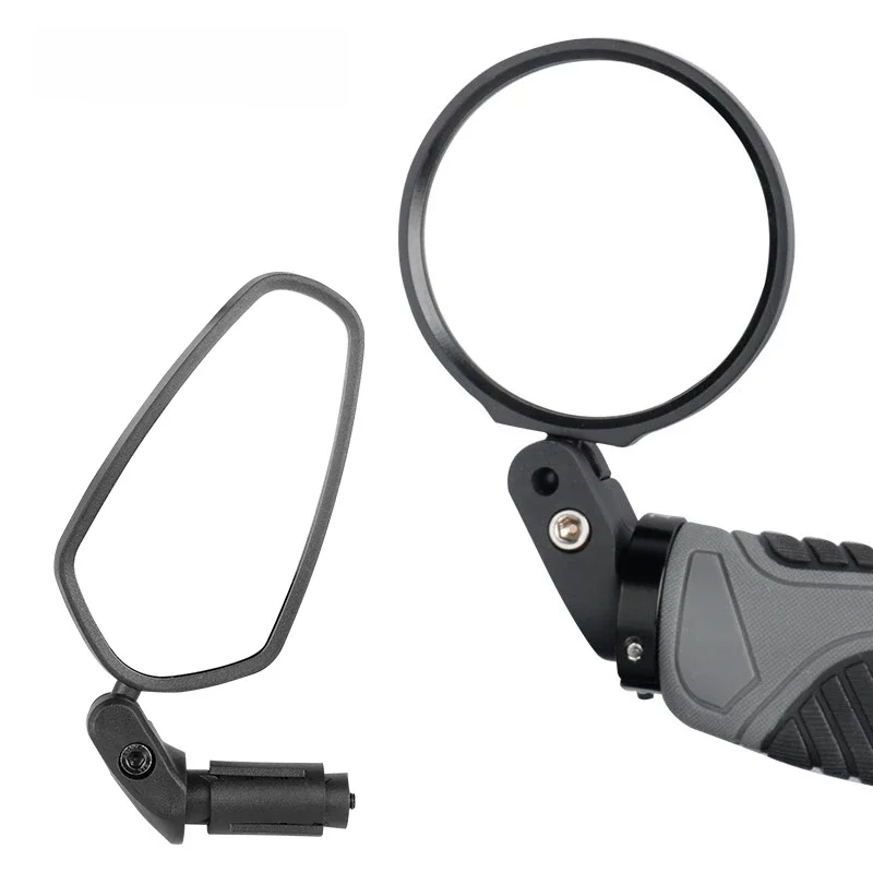 AliExpress DEEMOUNT 1PC Universal Bicycle Mirror Left Right Install Convex or Flat Lens Back Sight Reflector Angle Adjustable Clear Wide Range