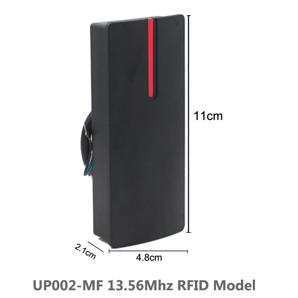 Access Control Proximity Card Reader 13.56MHZ/125KHZ Small Wiegand Card Reader IP68 Waterproof Long Range RFID Card Reader