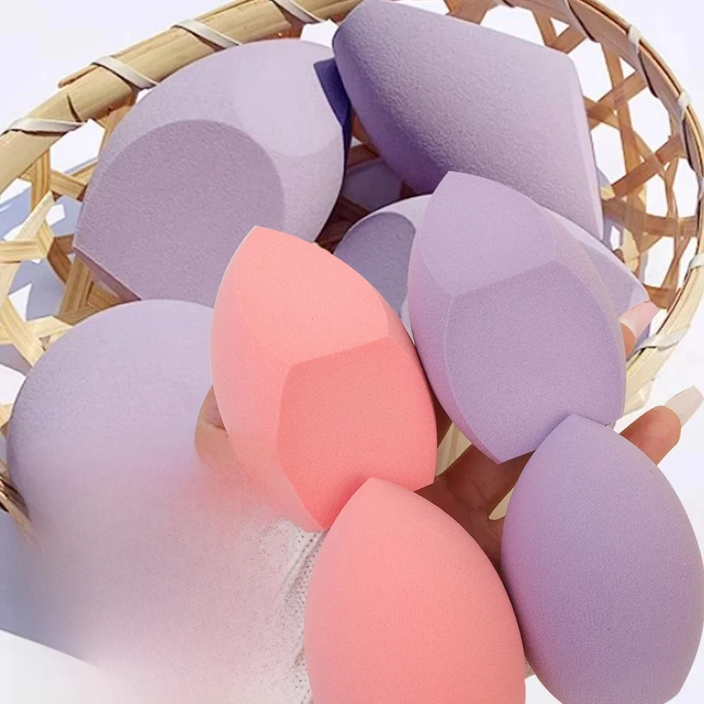 5szt Giant Oversized Three Cuts Beauty Egg Beauty Sponge Powder Eggs for Concealer Foundation Dry Wet Use Face Puff Makeup Tools — zdjęcie 2