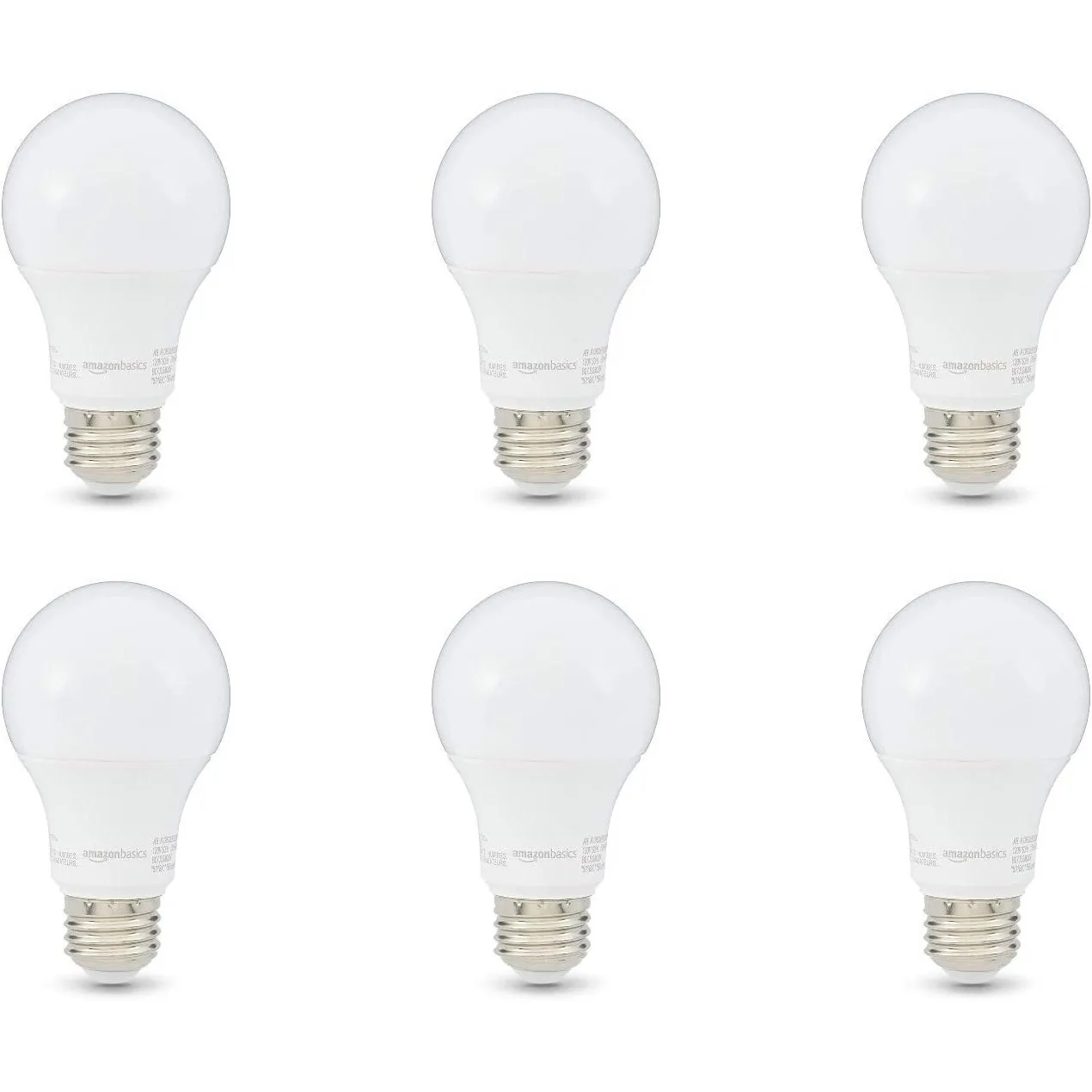 6-Pack Dimmable 9W A19 LED Light Bulb E26 Base 60W Equivalent 2700K Soft White/5000K Daylight White Led lamp For home and office