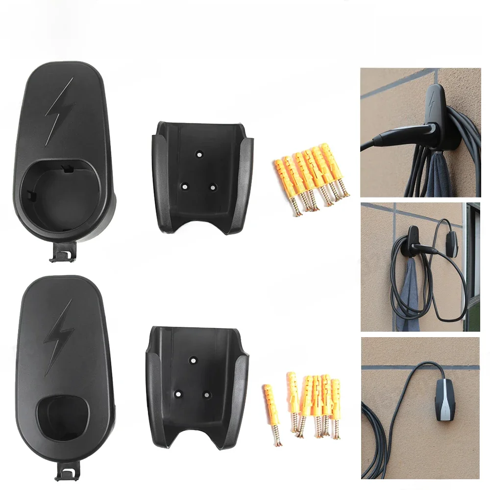 Cabo de carregamento do carro para Tesla Modelo 3 Y, Wall Mount Com Chassis, Suporte Conector,