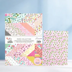 Creative Path Vintage Flower Pattern Scrapbooking Paper A5 Decorative Scrapbook Background Paper Sheets DIY Junk Journal Paper