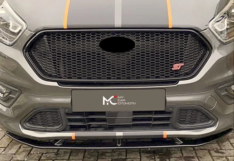 Max Design paraurti anteriore Splitter V1 per Ford Transit Custom 2018 + accessori per auto lip car tuning spoiler minigonne laterali diffusore