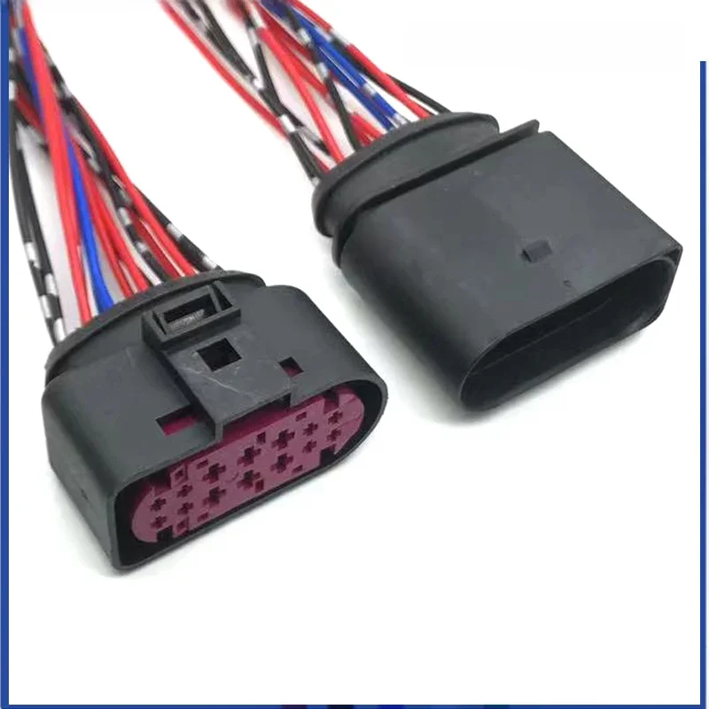 1 ensemble de connecteurs étanches 14 broches pour phares au xénon de voiture 1J0973837 Golf MK6 avec fils