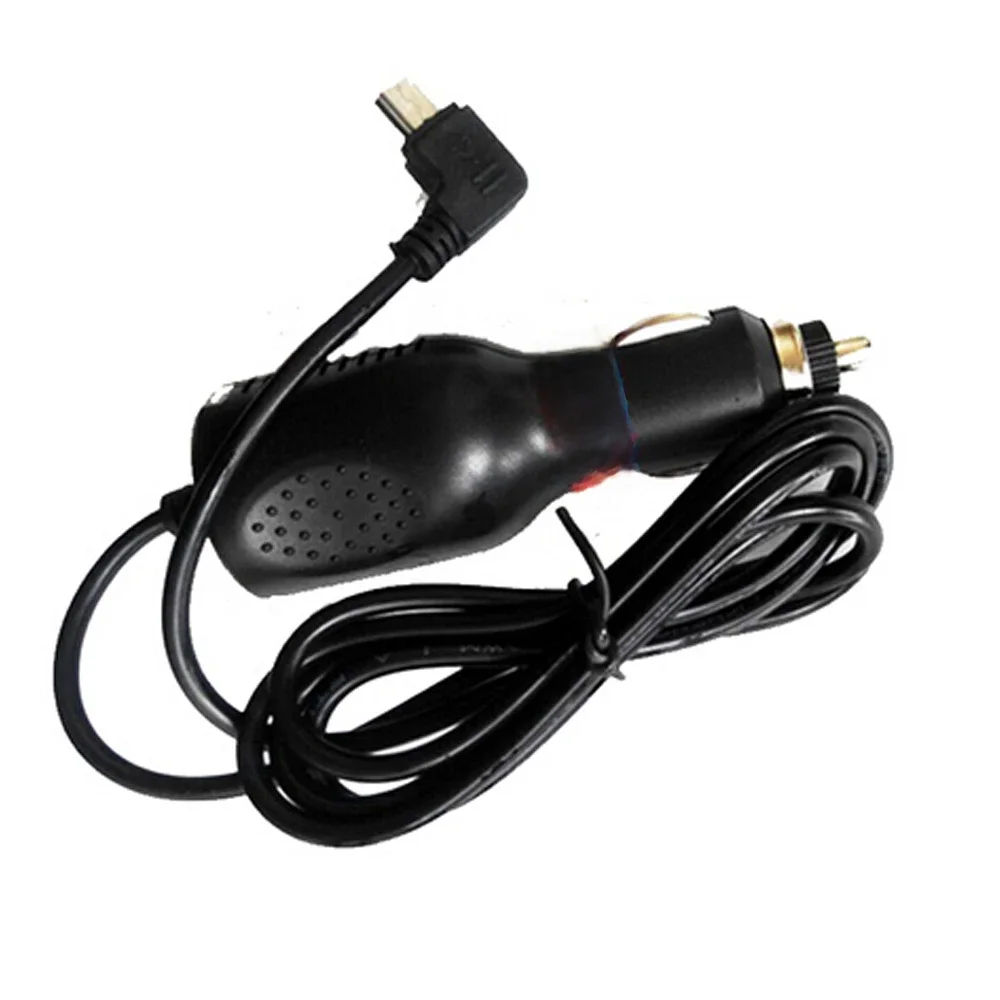 Mini usb carregador de saída de potência do carro 5v 1.5a/2a entrada dc 8v-36v com 3.5 metros para