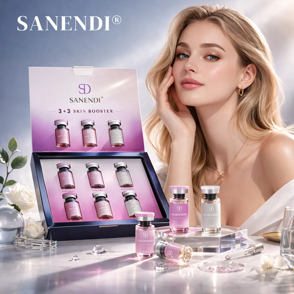 Suero Facial Sanendi NAD+PDRN con ADN de Salmón, Dr.Pen para Potenciar la Piel del Rostro, Cuidado de la Piel Coreano, 3+3 Viales