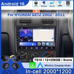 Android 15 Auto Radio For Hyundai Getz 2002-2011 Carplay Multimedia Player Navigation GPS Android Auto Car Intelligent Systems