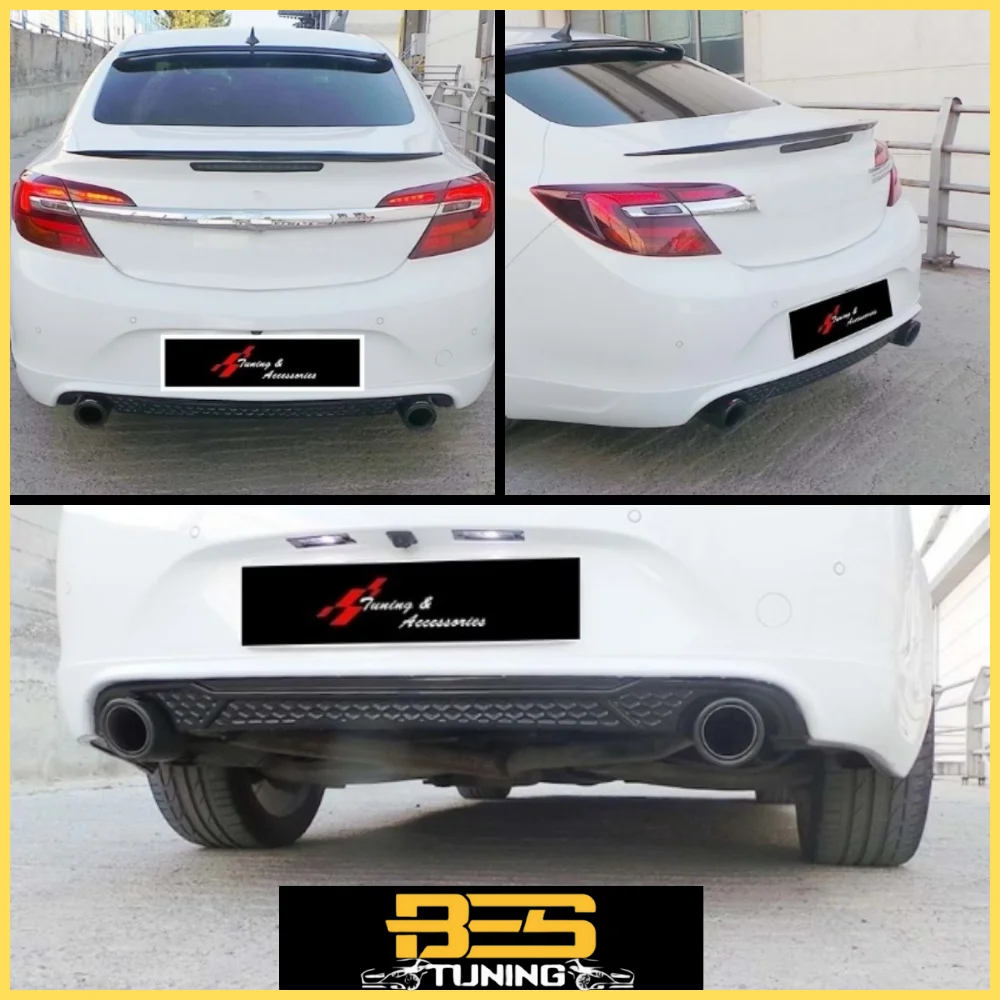 Car Rear Bumper Lip Diffuser Spoiler Rear Side Splitters Flaps For Opel Insignia 2013-2017 Spoiler Deflector Durable Protector