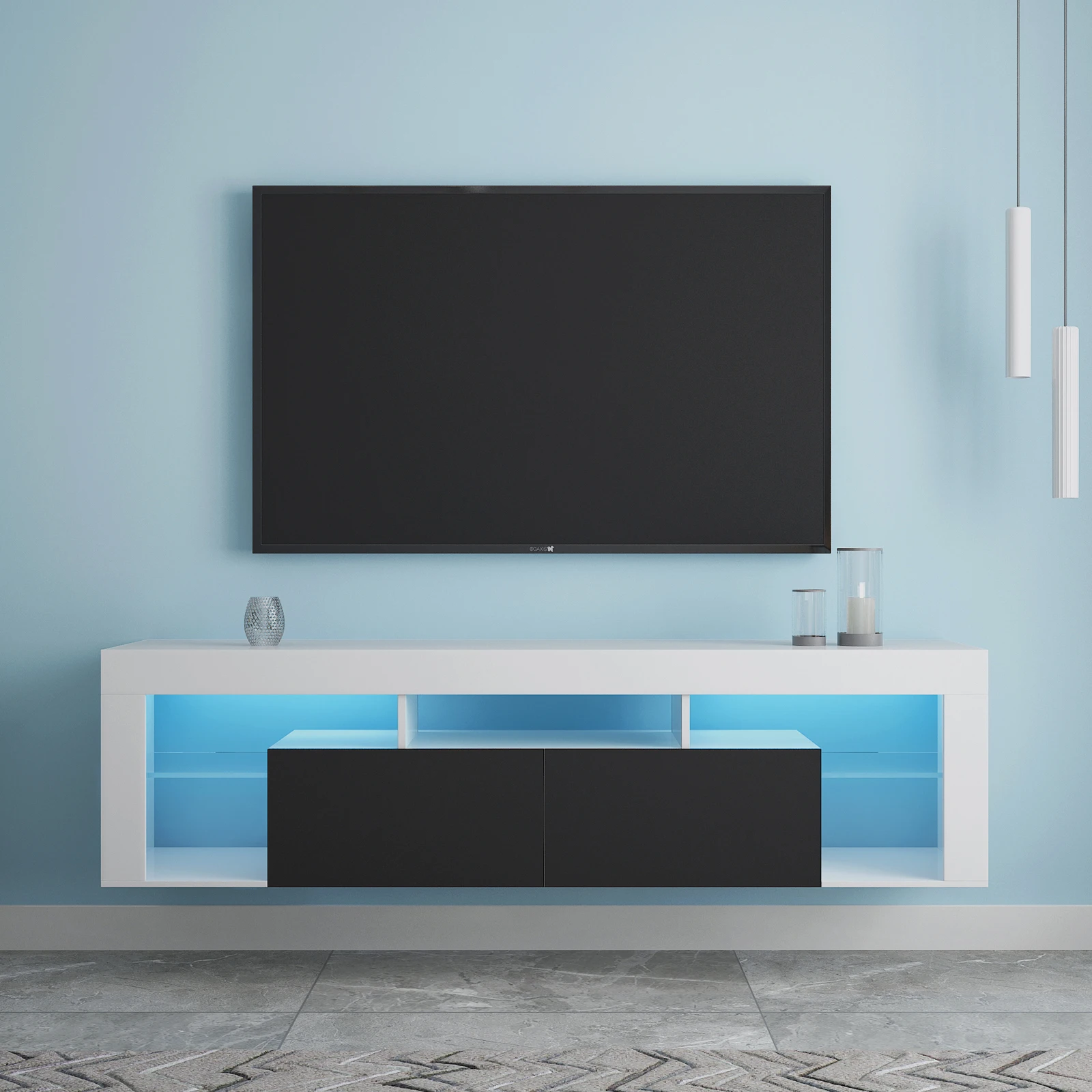 [Flash Sale]FURNITURE & RUGS TV Stand 63