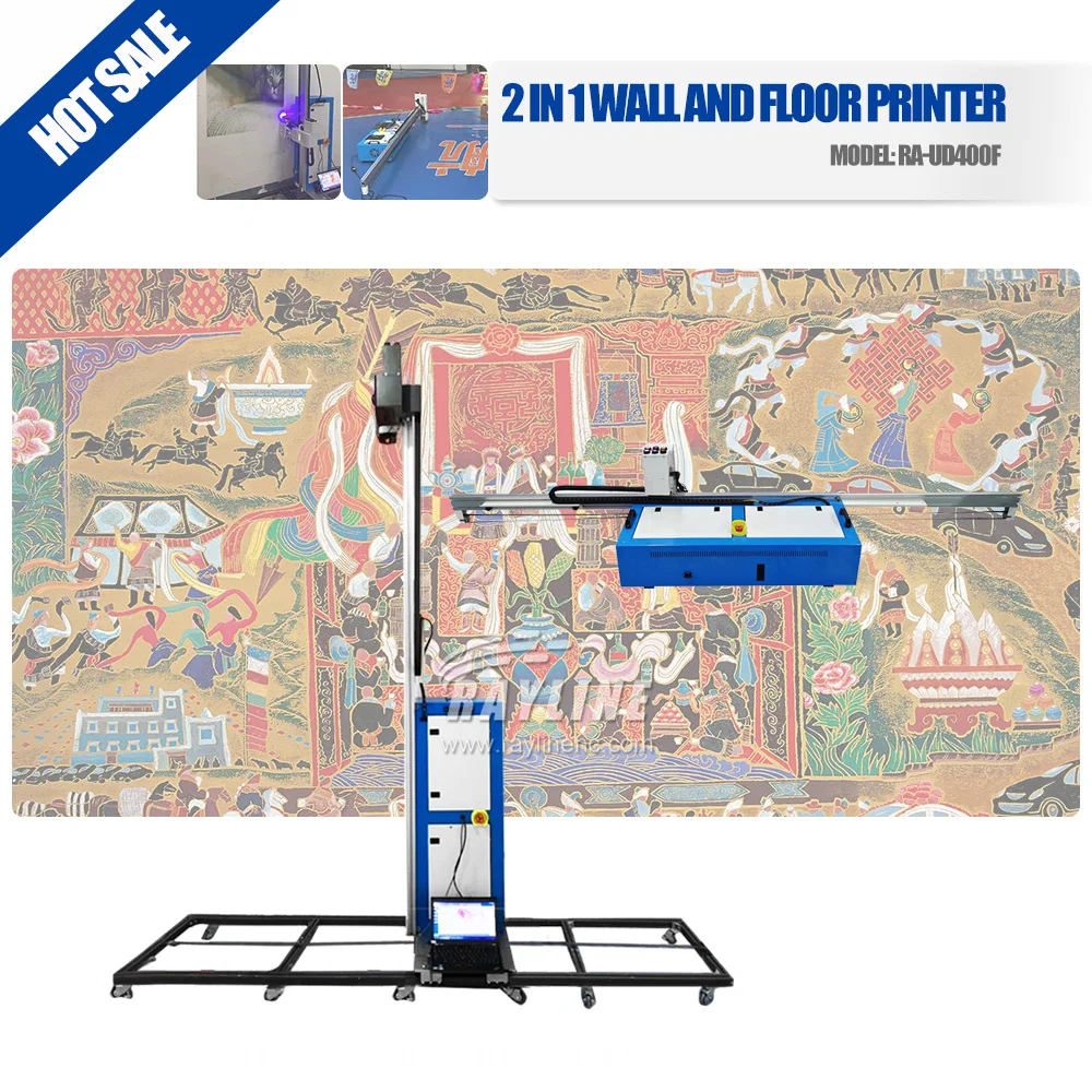 الجدار والأرضيات الصغيرة المحمولة البسيطة الفن روبوت الجدار صائق الراسمة روبوت صور النافثة للحبر طابعة الحائط ثلاثية الأبعاد 5D Wallpen صور الأسرة