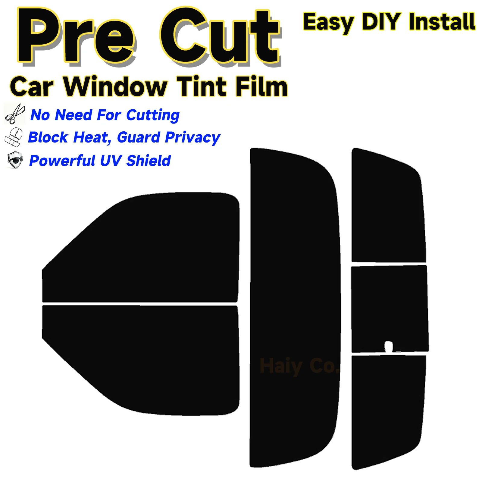

Precut Window Tint Car for Toyota Tundra Regular 2000-2006 Sun Uv Blocking Heat Rejection 2Ply Window Protector Privacy Films