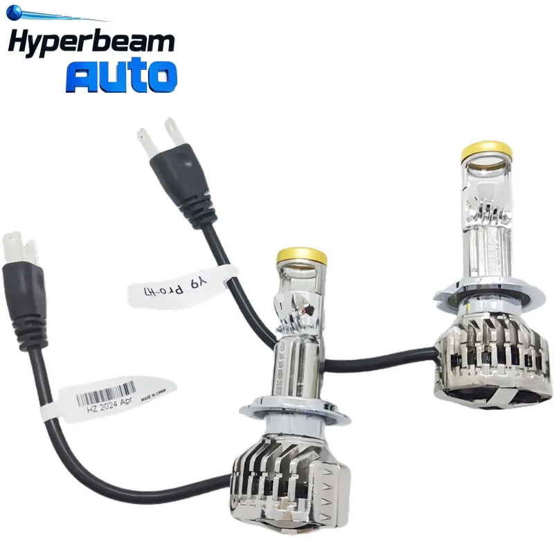 Y9 Prp-H7 H11 السيارات العلوي العارض عدسة صغيرة ثنائية 60 واط 9005 9006 جهاز عرض LED صغير لمبة سيارة صمام ثنائي باعث للضوء المصابيح الأمامية DRL #3