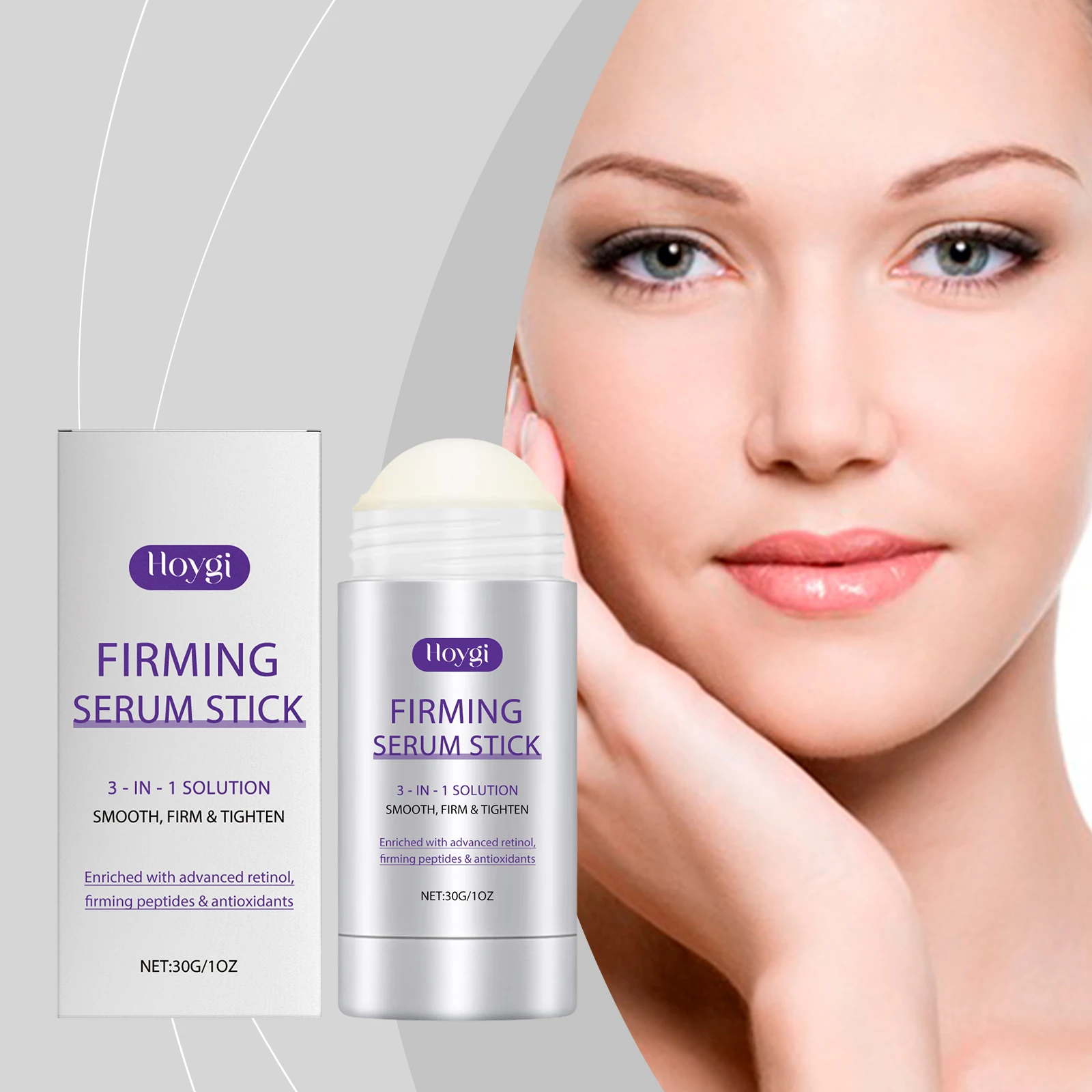 

Hoygi 30g Firming Face Serum Stick Reduce Fine Lines Tighten Moisturizer Increase Skin Elasticity Tender Skin Brightening Serum