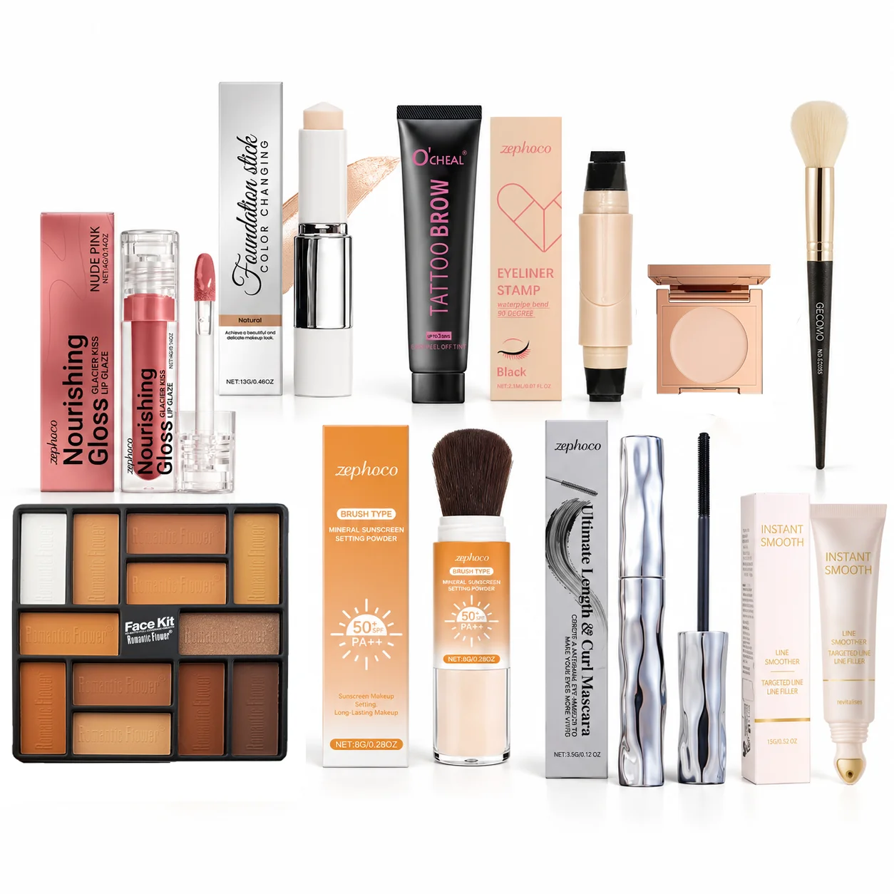 lot-de-10-pieces-de-maquillage-correcteur-fond-de-teint-teinture-sourcils-eyeliner-rouge-a-levres-poudre-fixatrice-mascara-fard-a-paupieres-base-de-maquillage-pinceau-ensemble-abordable