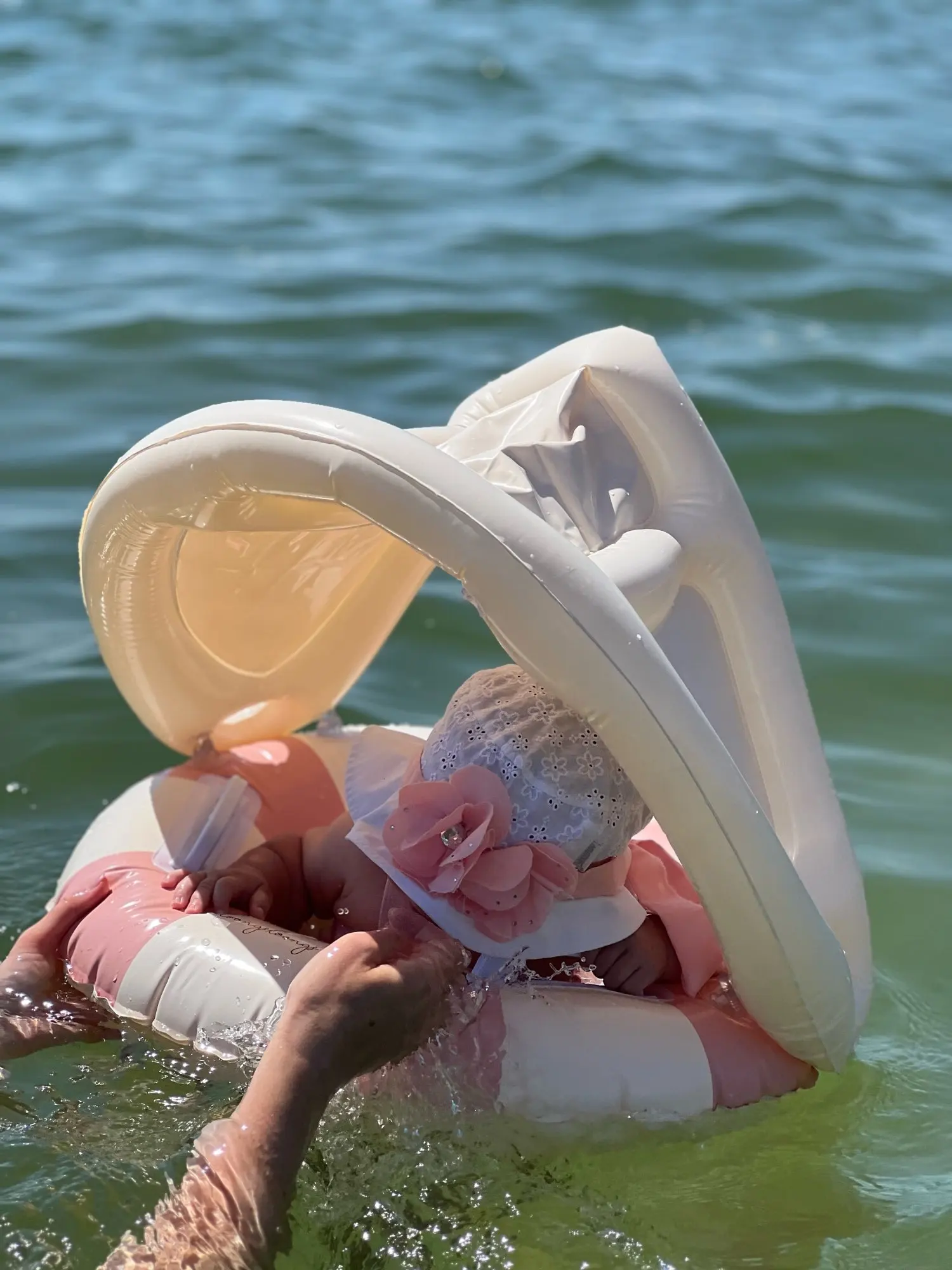 Baby Swimming Float with Sunshade photo review