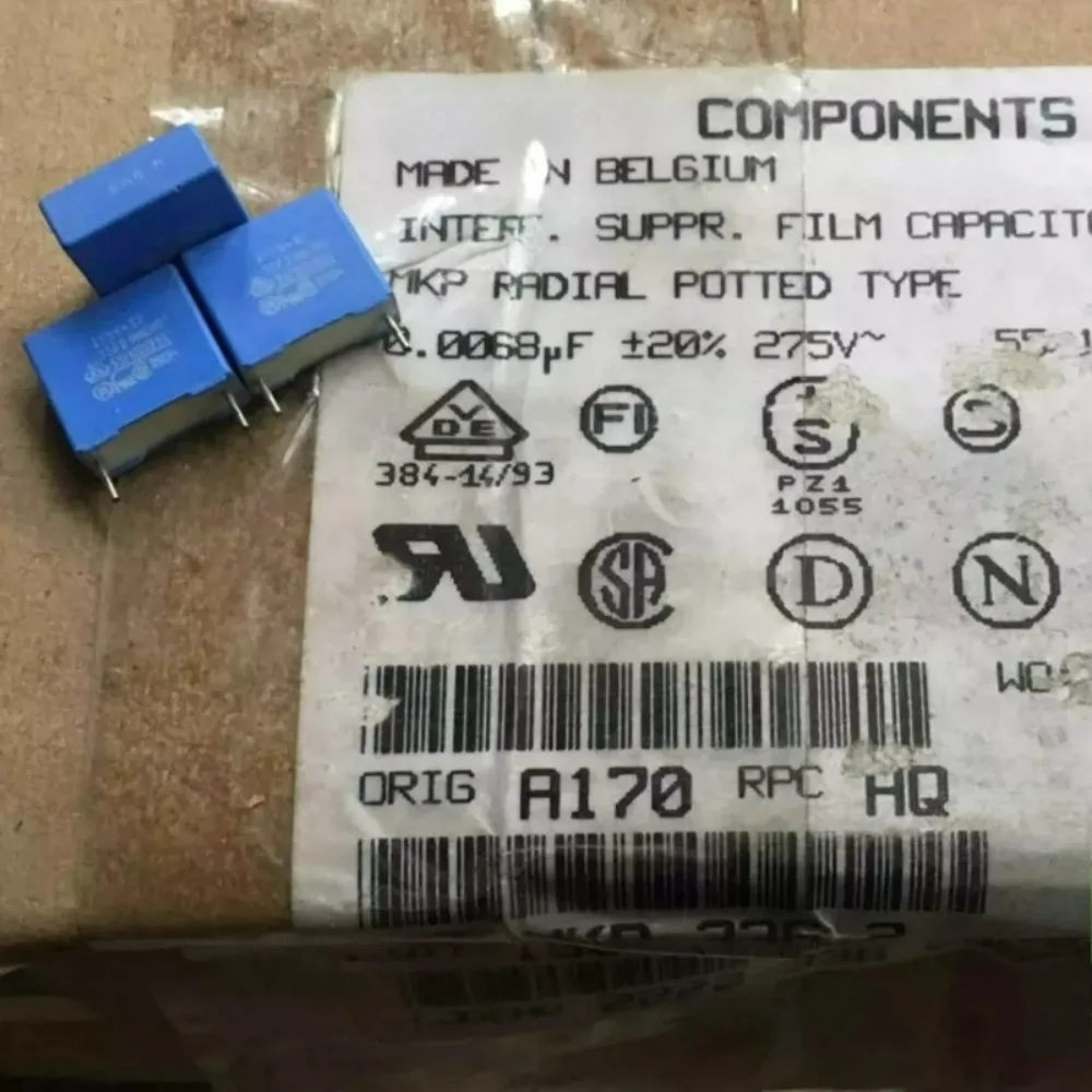 10pcs/lot MKP336 2 0.0068uf 275VAC 6.8nF 6800pF 6N8 682 M 20% Brand New 10mm Film Capacitor
