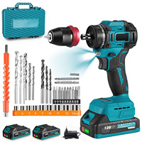 2 in1 Brushless Electric Screwdriver Hammer Cordless Drill Impact Multifunctional Power Tool For Makita 18V Battery