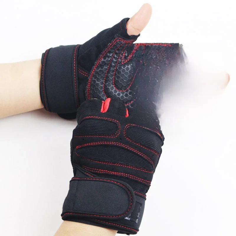 AliExpress NONE Gym Gloves Fitness Weight Lifting Gloves Body Building Training Sports Exercise Cycling Sport Workout Glove for Men Women