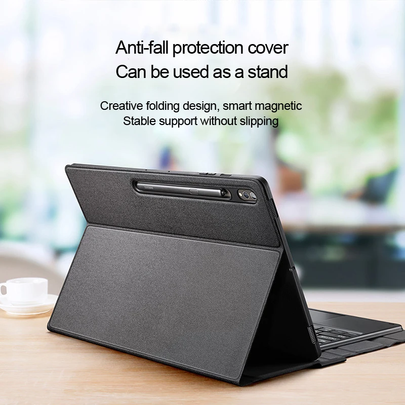 Imagem -02 - Capa Mágica de Teclado sem Fio para Samsung Galaxy Tab s8 s9 Ultra com Bluetooth 5.0 Touch Pad Capa Protetora Média Completa para Tablet