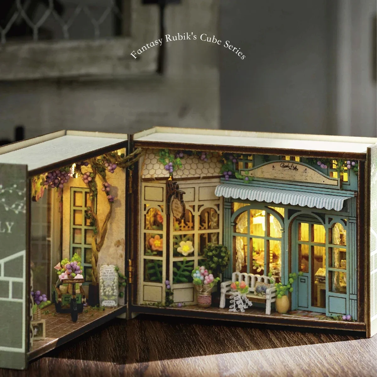 Mini maison de poupée en bois, Kit de petite maison à monter soi-même, Puzzle 3D, modèle d'assemblage, décoration de chambre à coucher avec meubles, cadeaux pour adultes