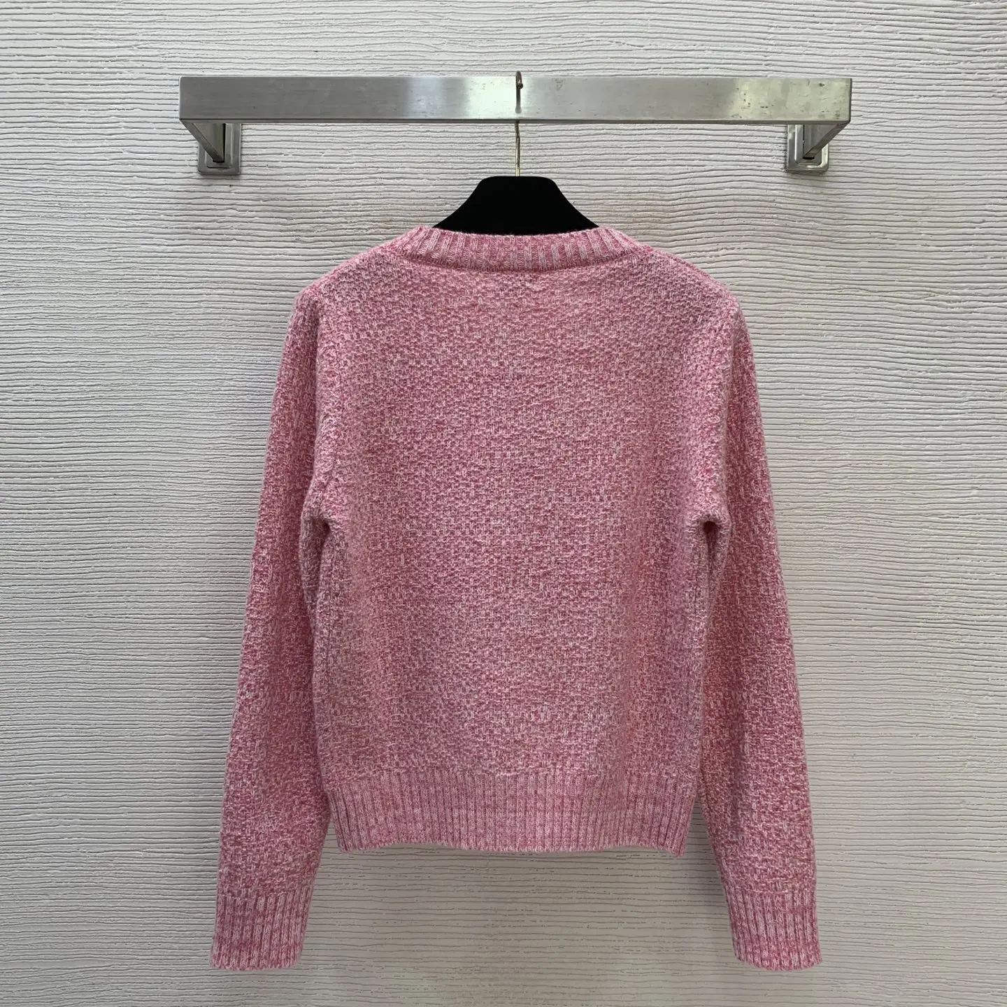 

Женский новый вязаный кардиган-пуловер с круглым вырезом, длинными рукавами, воротником-стойкой и логотипом-буквой