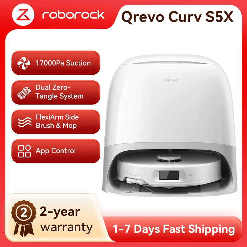 roborock Qrevo Curv S5X(Upgrade von Qrevo MaxV)Robot Vacuum