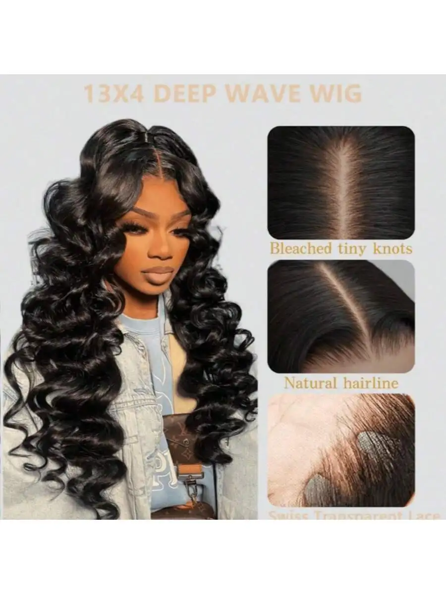 22 Inch 13x6 Loose Wave HD Lace Front Wigs Human Hair 200 Density Human Hair Loose Deep Wave Wig Human Hair Pre Plucked