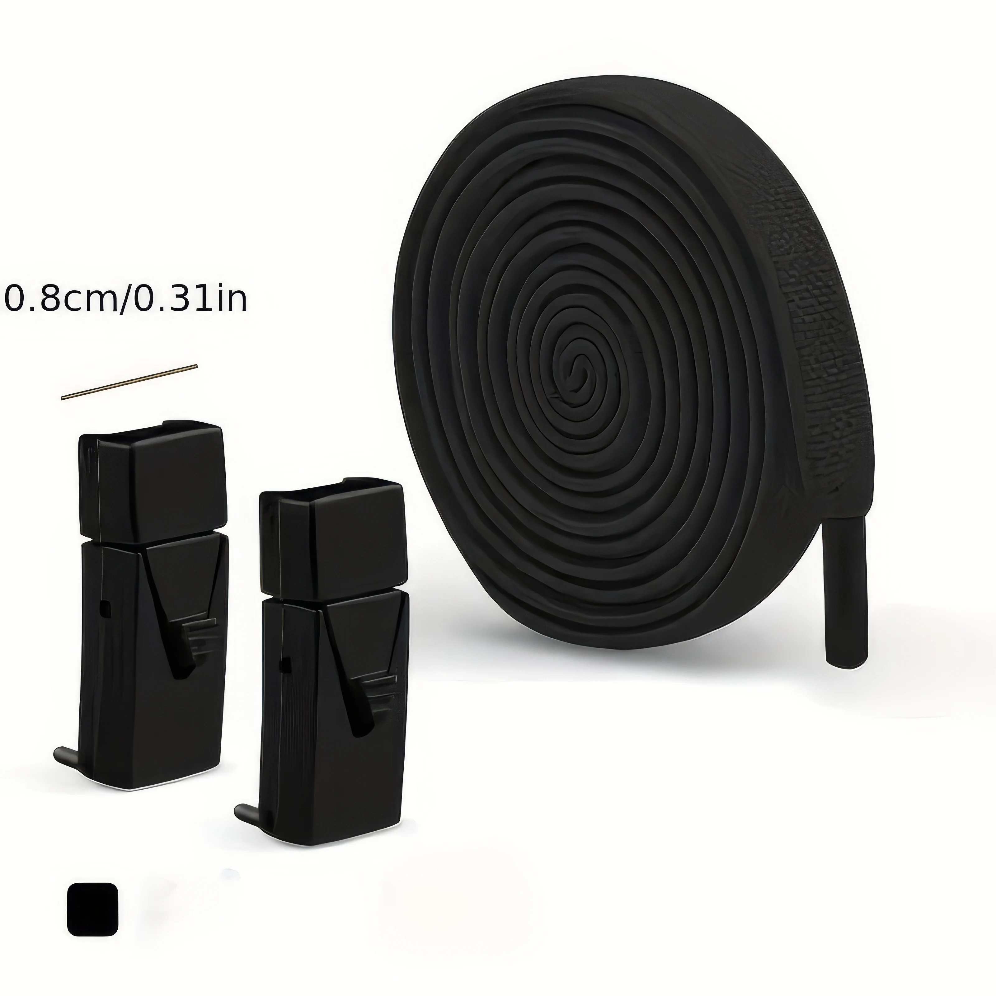 3/6 أزواج من أربطة الأحذية الفضية عند أصابع القدم، وإكسسوارات الأحذية الكاجوال، وإبزيم للإغلاق، وأربطة أحذية متينة، مناسبة للأحذية المختلفة #3