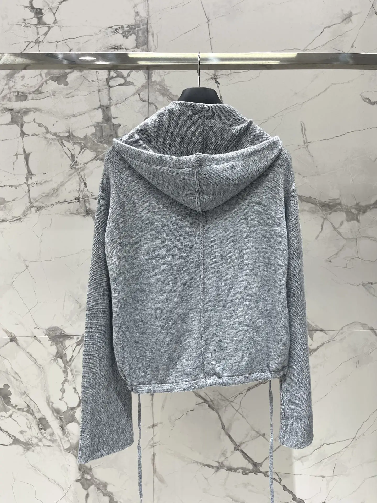 

Ladies' New Early Autumn Lettered Hooded Zipper Cardigan