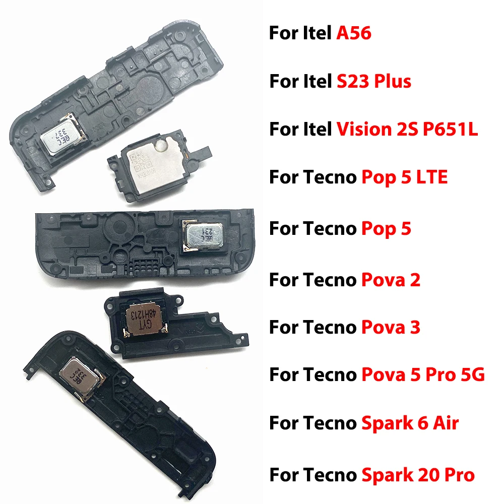 For ltel A56/S23 Plus/Vision 2s P651L For Tecno Pop 5 LTE/Pop 5/Pova 2 Loud Speaker Buzzer Ringer Replacement Accessories Parts
