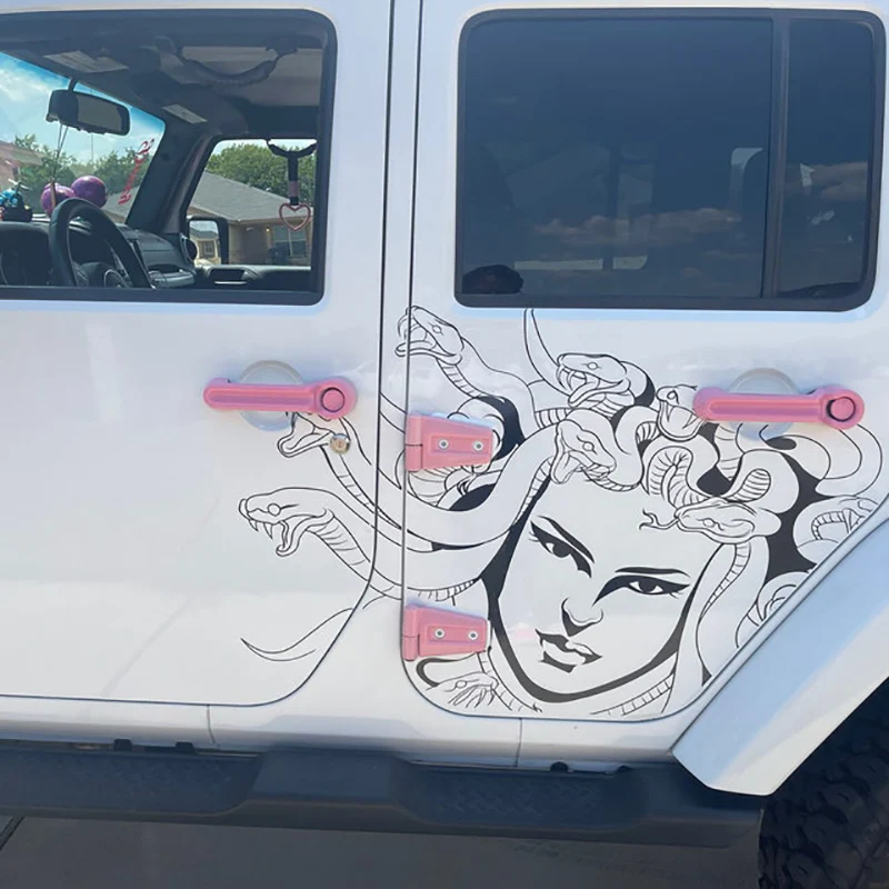 

Medusa Face Villain виниловый Стайлинг автомобиля наклейки и наклейки на все тело, капот автомобиля, декор для боковой двери, аксессуары для гонок, водонепроницаемые