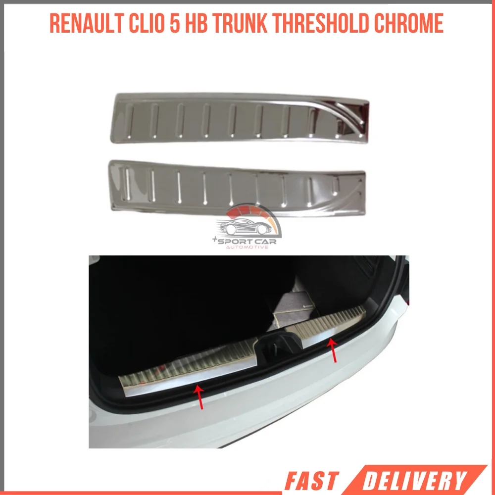 

Stainless steel quality modified design accessory for Renault Clio 5 HB chrome body threshold-Free Shipping