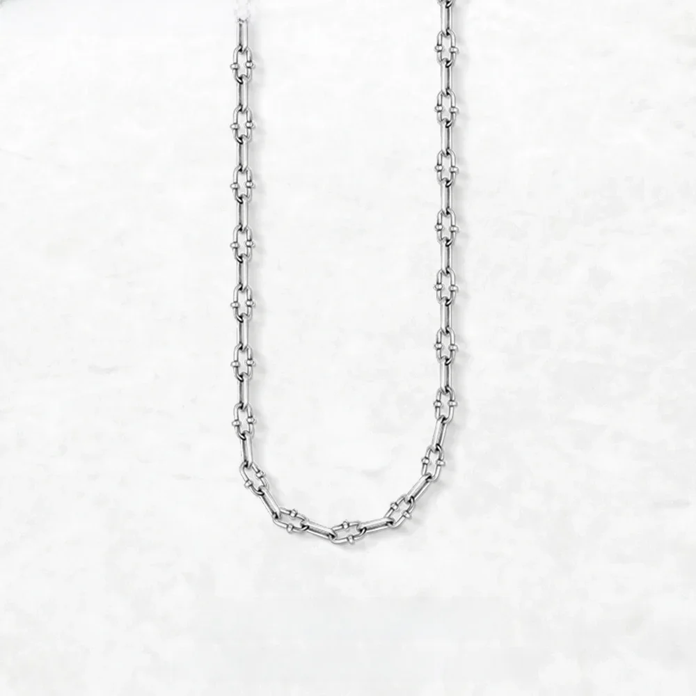 Niezwykły naszyjnik z amuletem Letnia nowa biżuteria Europa 925 Sterling Silver Rebel Look Prezent dla kobiet mężczyzn — zdjęcie 2