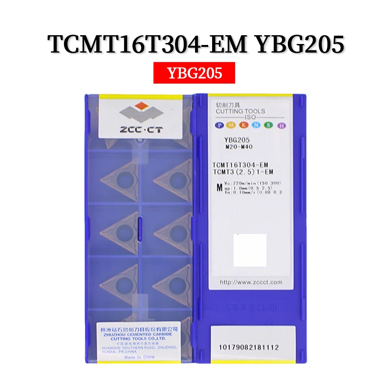 ZCC.CT TCMT16T304 TCMT16T308 TCMT16T312 HF HM HR EF EM YBC251 YBC252 YBD152 YBG202 YBG205 คาร์ไบด์แทรก CNC เครื่องจักรกลใบมีด