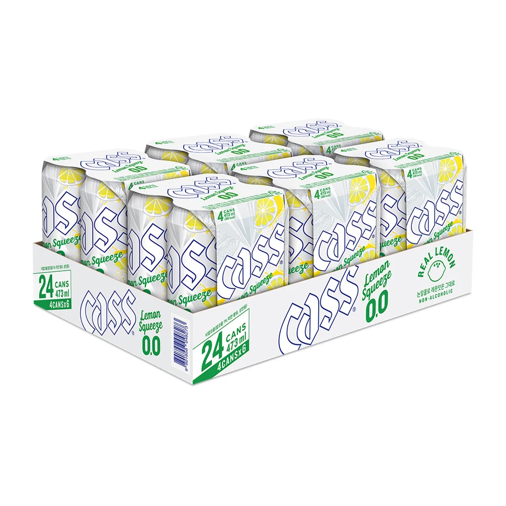 كاس 0.0 ليمون سكويز زيرو 473 مل × 24 علبة نكهة بيرة خالية من الكحول #4