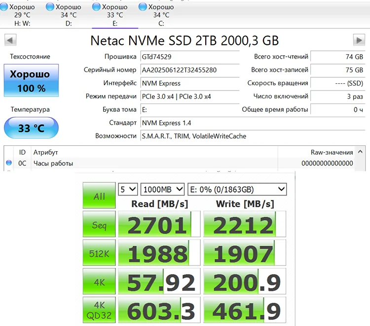 Netac NVMe SSD M2 1TB 2TB 500GB 250GB 3500MB/s SSD PCIe3.0 M.2 2280 SInternal Solid State Drives Disk NV3000 for Laptop Desktop photo review